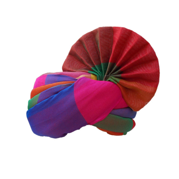 Krypmax Men's Multi Colour Fabric Turban Pagdi/Pagri for Marriage, Wedding, Party (Size: 22 to 22.5 Inch)