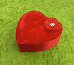 Krypmax Empty Multipurpose Heart Shape Gift Box, Red Colour (14 x 14 x 5 CM)