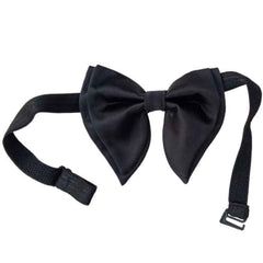 KRYPMAX Men's Premium Micro Fabric Adjustable Butterfly Bow Tie (Black, Free Size)