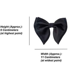 KRYPMAX Men's Premium Micro Fabric Adjustable Butterfly Bow Tie (Black, Free Size)