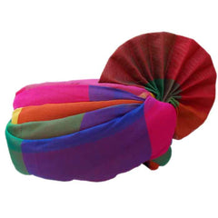 KRYPMAX Men's Multi Colour Turban Pagdi/Pagri for Barati, Gharati, Milni, Marriage, Wedding, Party