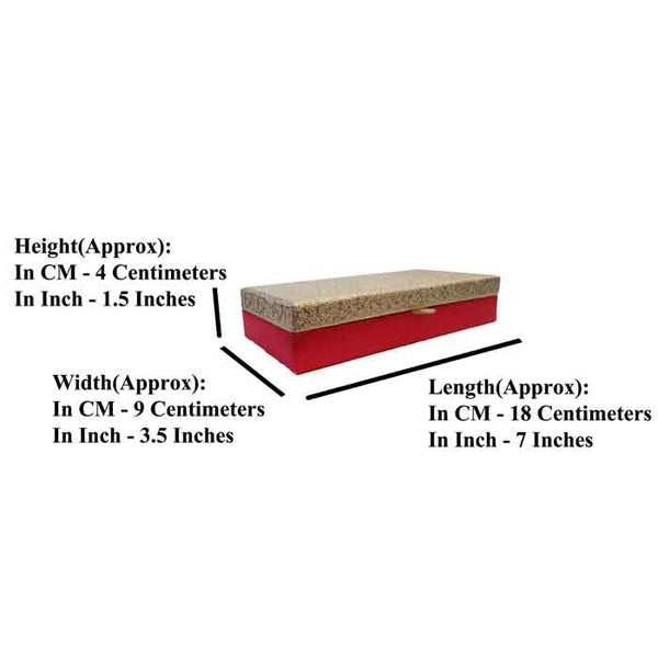 Krypmax Handmade Premium Multipurpose Box, Cash Box, Gaddi Box, Shagun Box, Multi Color (18 x 9 x 4 cm)