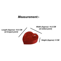 Krypmax Empty Multipurpose Heart Shape Gift Box, Red Colour (14 x 14 x 5 CM)